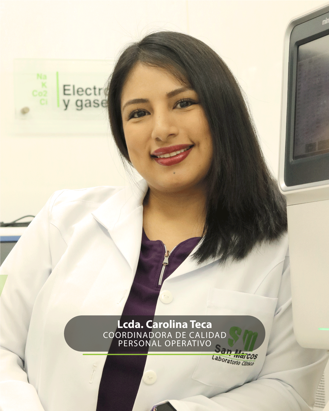 Lcda. Carolina Teca — Coordinadora de Calidad